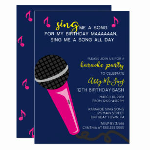 Texte invitation anniversaire karaoké