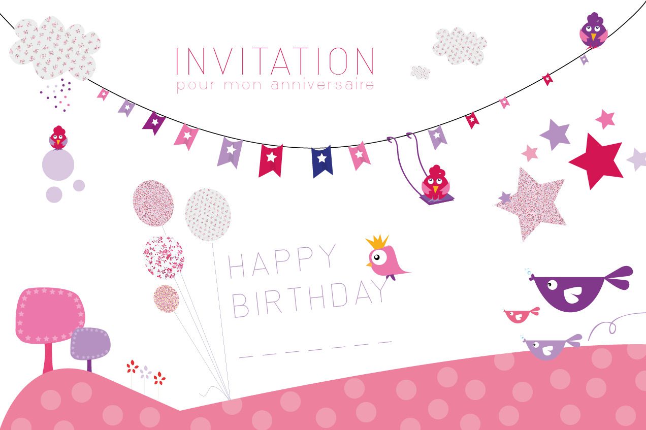 Carte d'invitation pour anniversaire ado garcon