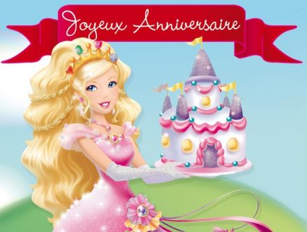 Carte anniversaire 3 ans princesse