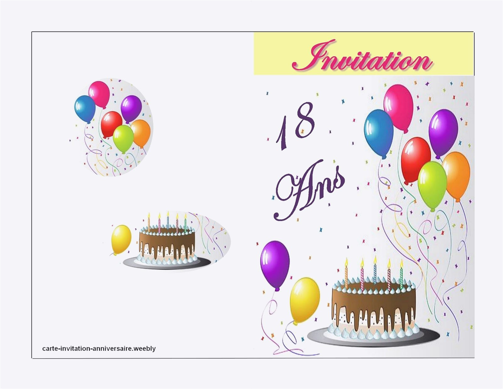 Carte invitation anniversaire gratuite humoristique