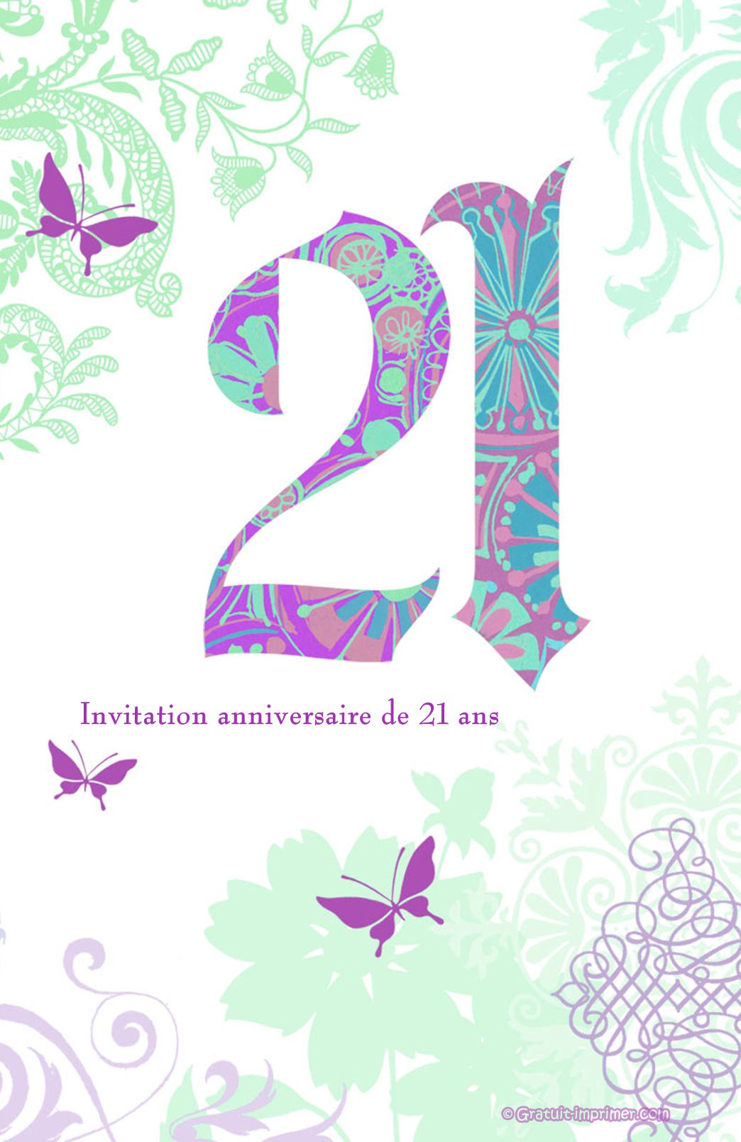 Texte invitation anniversaire 21 ans