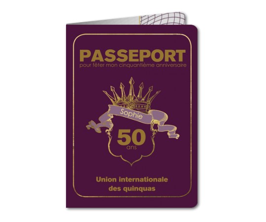 Texte invitation anniversaire passeport