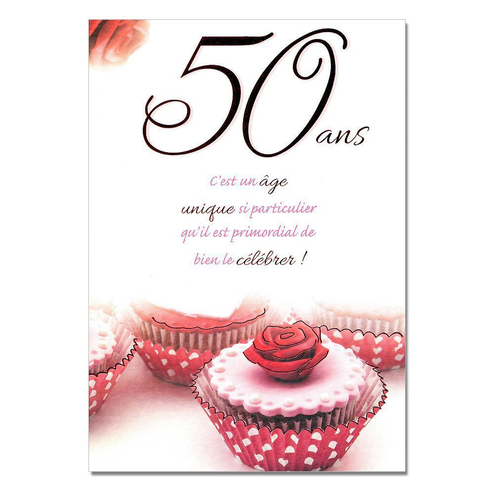 Carte d'invitation anniversaire mariage 50 ans