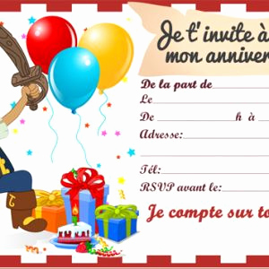 Texte carte invitation anniversaire pirate
