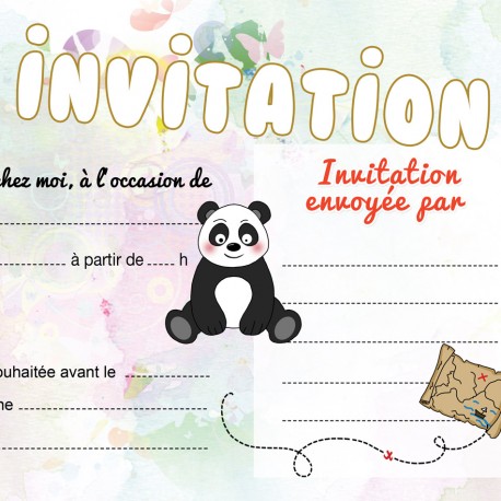 Carte anniversaire panda imprimer