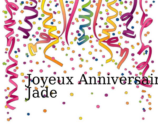 Carte joyeux anniversaire jade