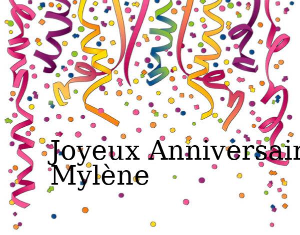 Carte anniversaire mylene