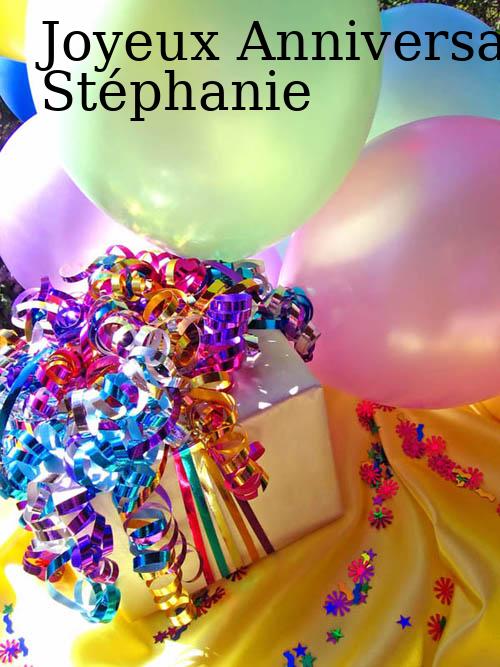 Carte bon anniversaire stephanie