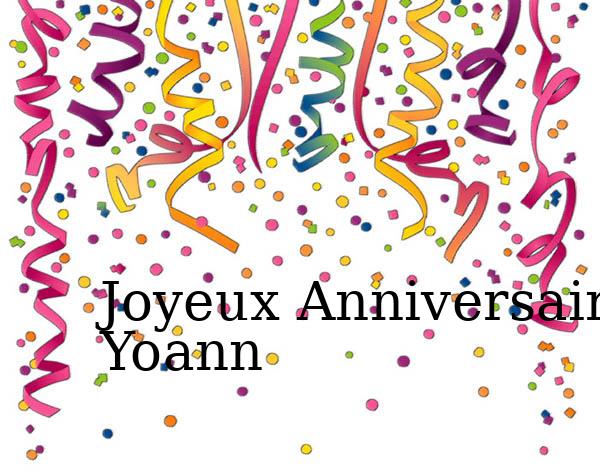 Carte anniversaire yoann