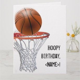 Carte anniversaire garçon basket