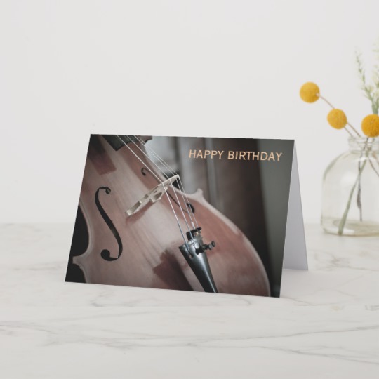 Carte anniversaire musique classique