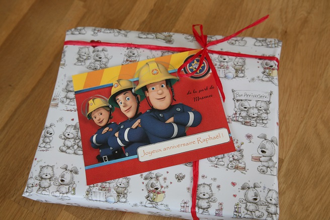 Carte anniversaire animée sam le pompier