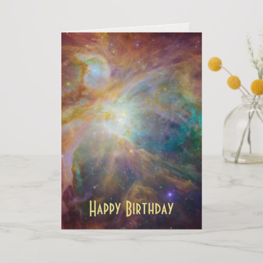 Carte anniversaire astronomie