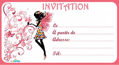 Carte Invitation Anniversaire Gratuite Fille A Imprimer Jlfavero