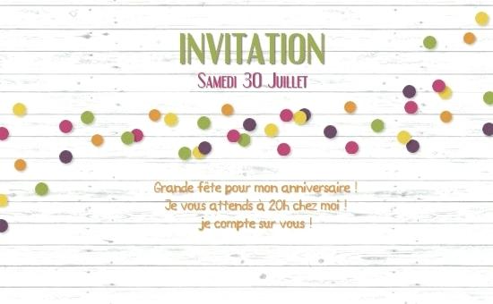 Carte invitation anniversaire virtuelle personnalisable
