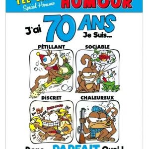Carte anniversaire 70 ans gratuit