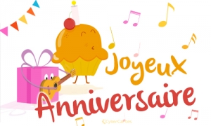 Message gratuit en français de joyeux anniversaire pour une petit fille