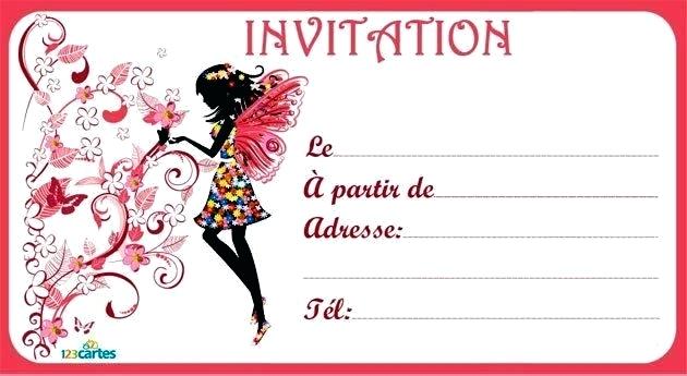 Carte d'invitation anniversaire 9 ans fille à imprimer - Jlfavero