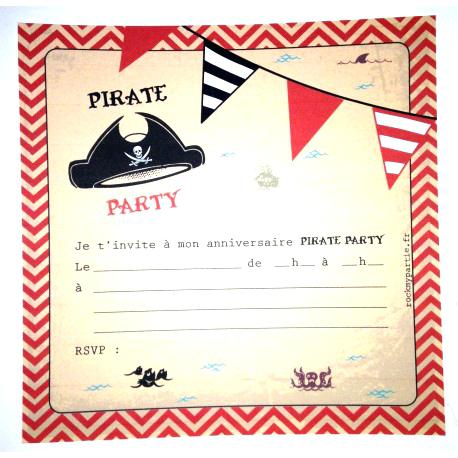 Carte anniversaire a imprimer pirate
