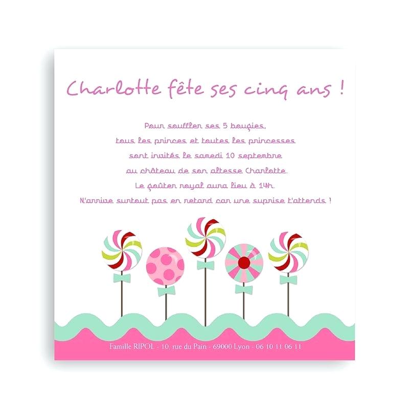 Texte carte invitation anniversaire enfant