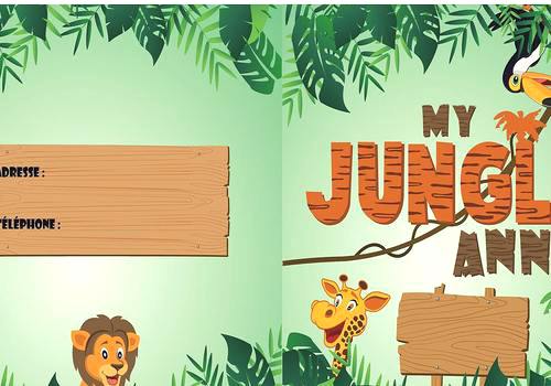 Carte invitation anniversaire jungle