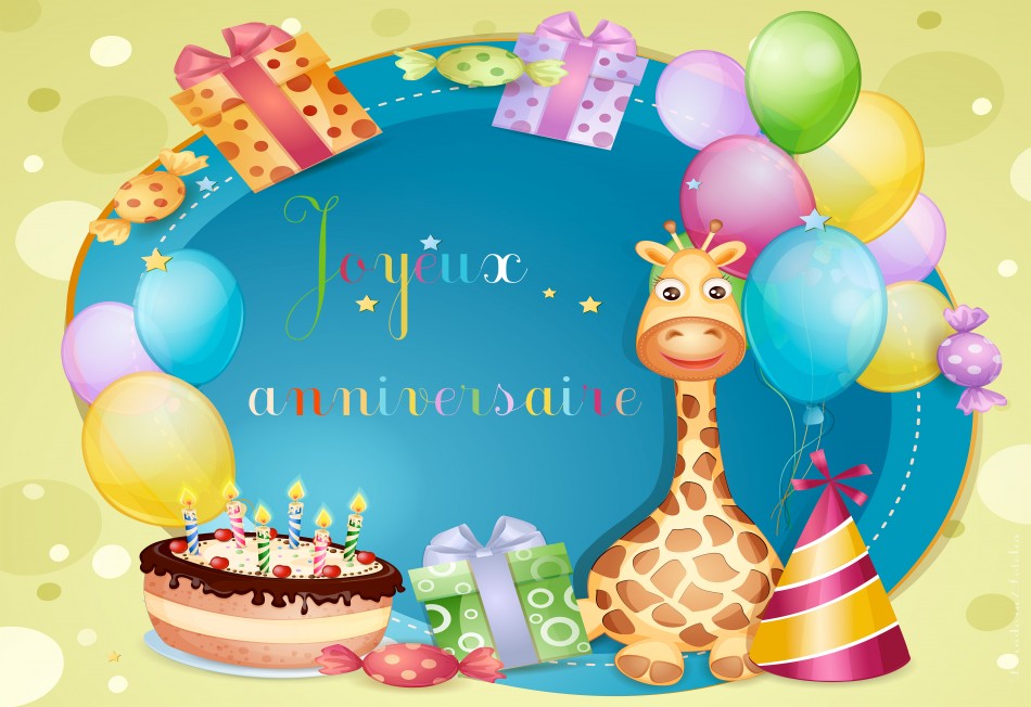Carte anniversaire gratuite licorne