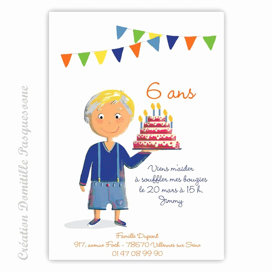Texte invitation carte anniversaire enfant