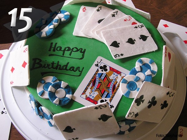 Joyeux anniversaire carte poker