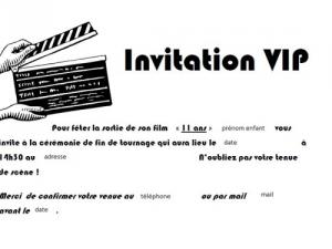 Texte invitation anniversaire cinéma