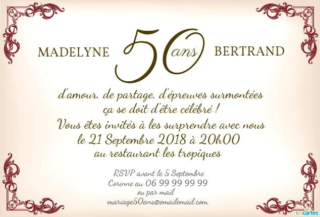 Modèle de carte d'invitation pour anniversaire 60 ans