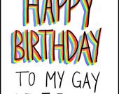 Carte virtuelle gay anniversaire