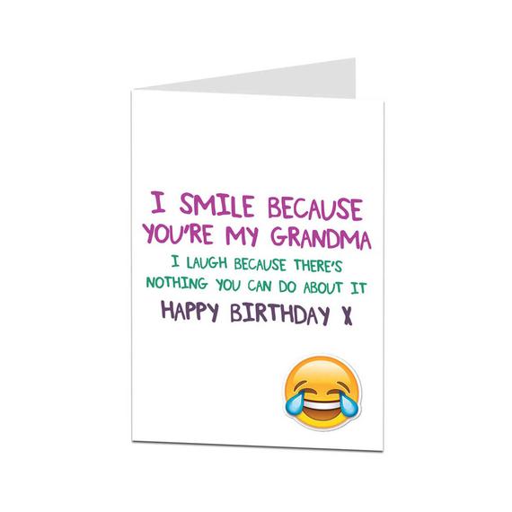 Carte anniversaire grand-mère