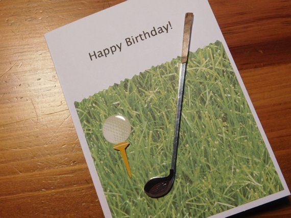 Carte d anniversaire golf