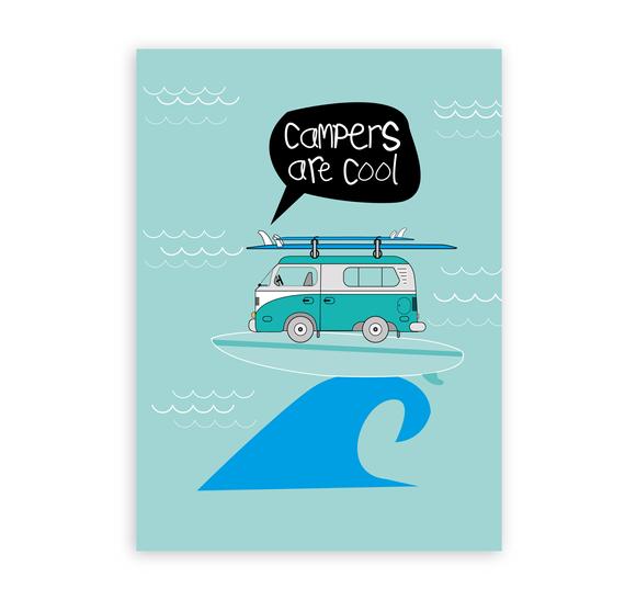 Carte anniversaire humoristique camping car