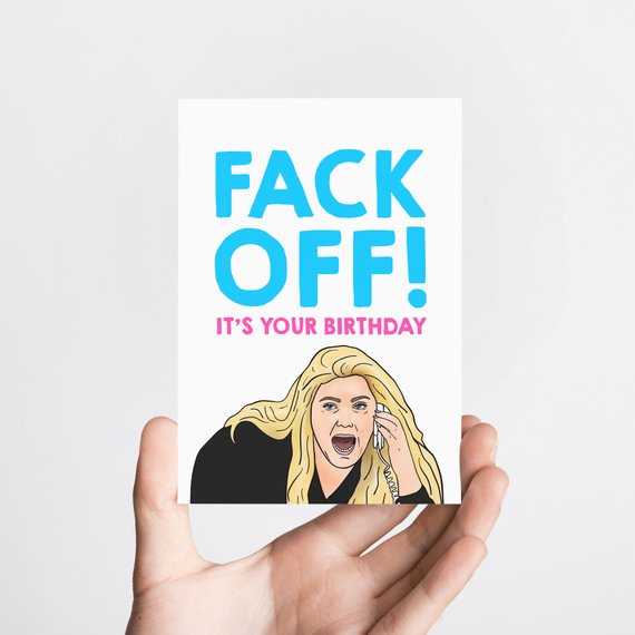 Carte anniversaire fuck