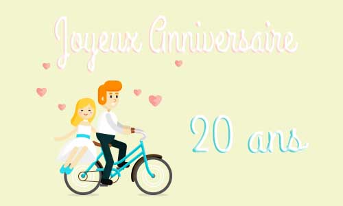 Carte anniversaire de mariage humour 20 ans