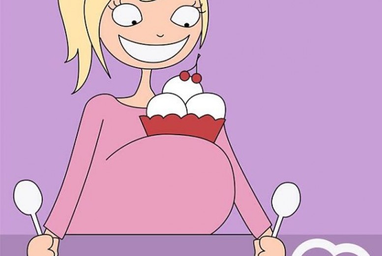 Carte joyeux anniversaire femme enceinte