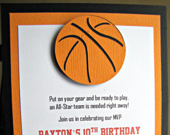 Carte invitation anniversaire basket gratuite à imprimer