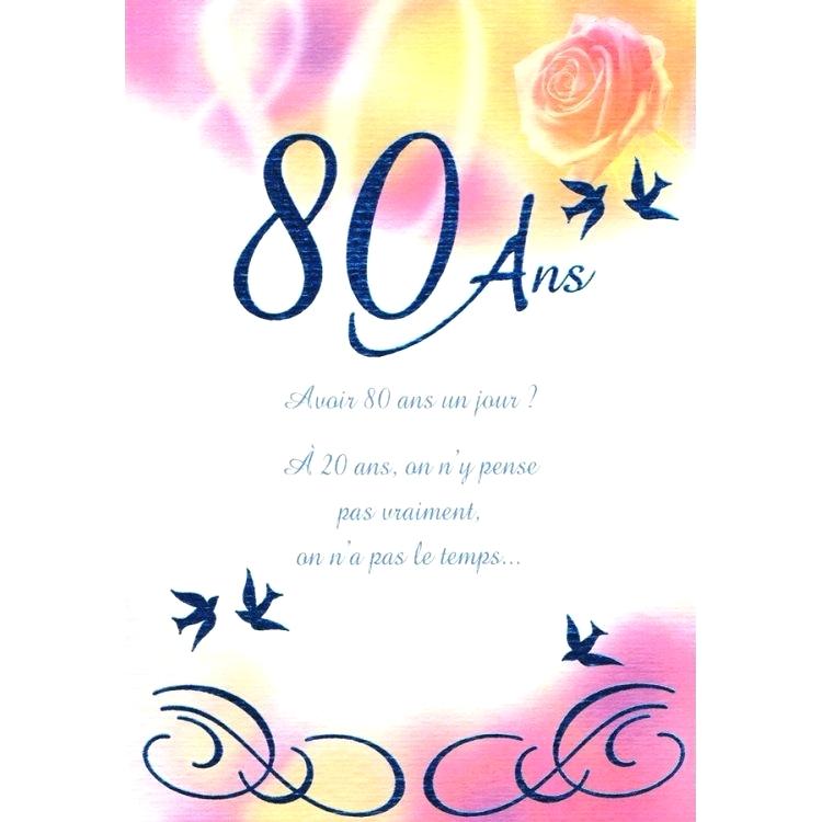 Texte carte invitation anniversaire 80 ans femme
