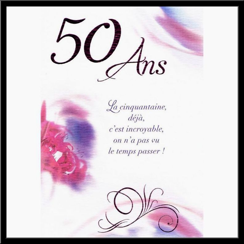 Texte carte anniversaire 50 ans de mariage