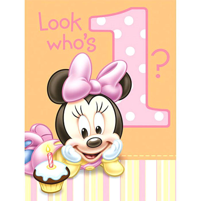 Carte anniversaire minnie mouse