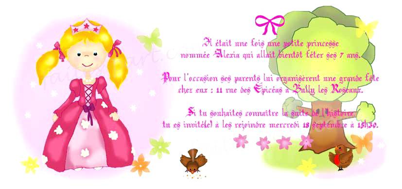 Carte invitation anniversaire princesse sofia gratuite