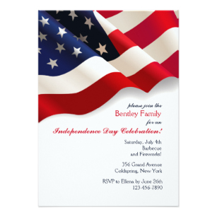 Carte invitation anniversaire americain