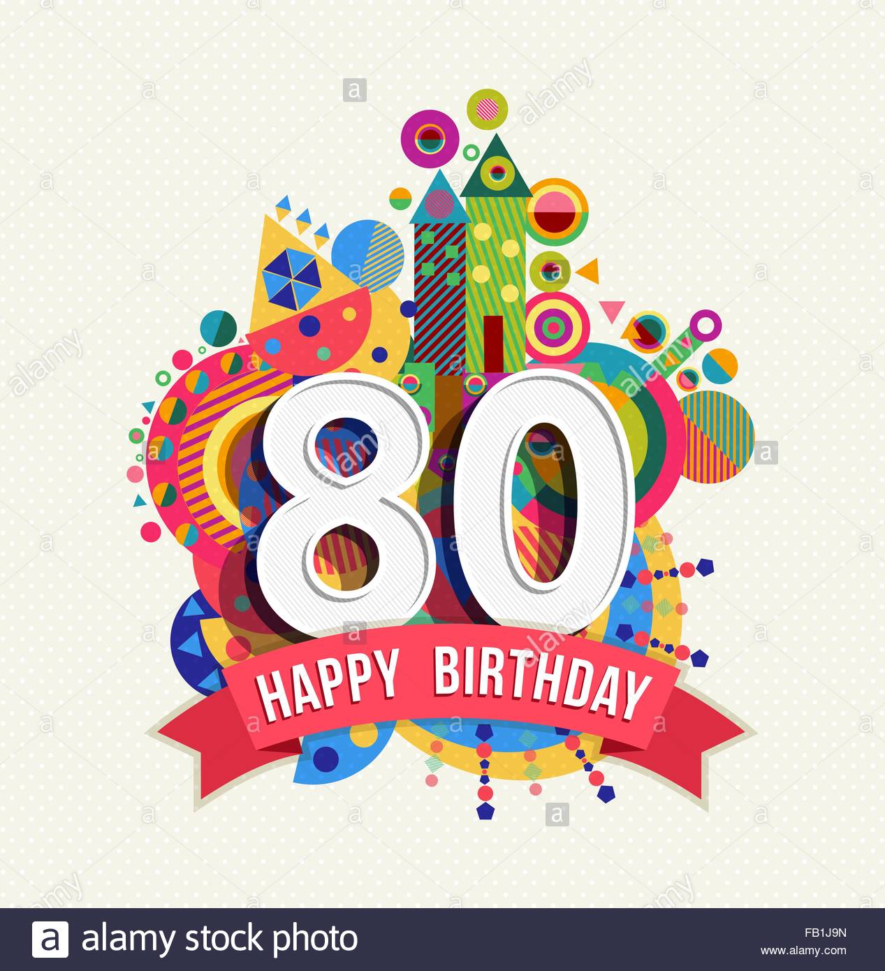 Carte anniversaire 80 ans avec texte