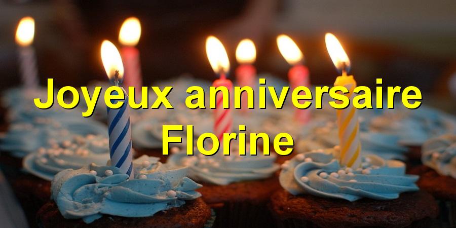 Carte anniversaire florine