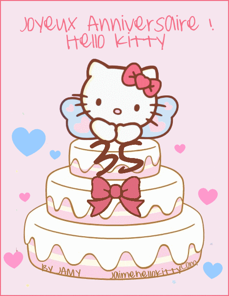 Carte anniversaire hello kity