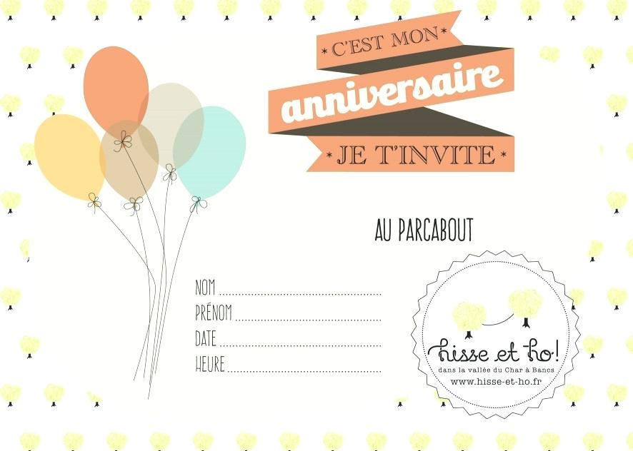 Carte invitation anniversaire freestyle