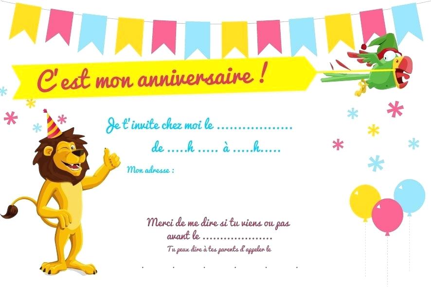Carte Invitation Anniversaire Enfant A Imprimer Gratuite Jlfavero