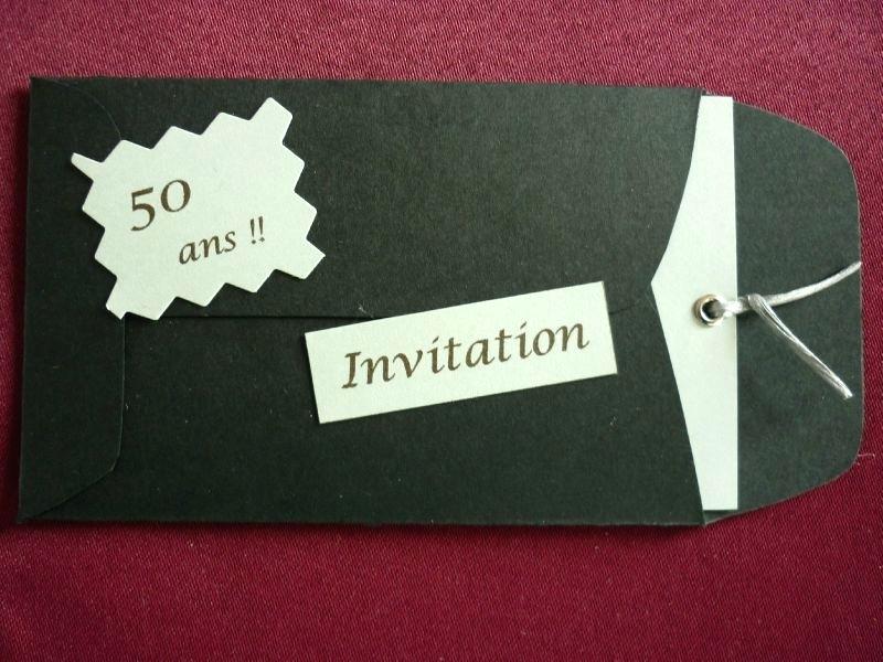 Carte scrap invitation anniversaire