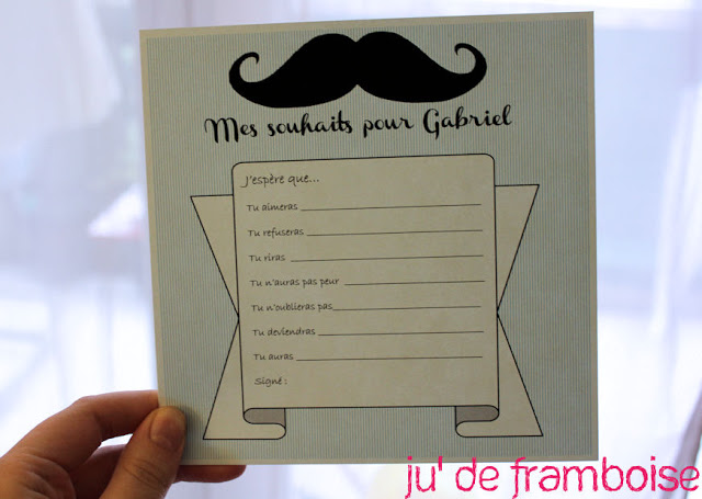 Carte invitation anniversaire moustache